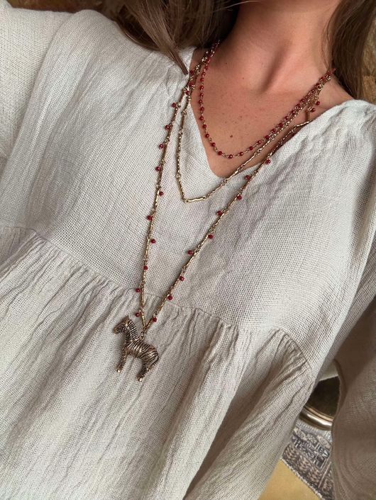 Laundry B Free Spirit Dempsey Zebi Necklace